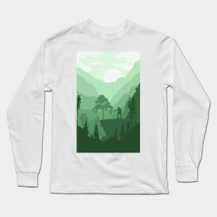 Green Mountains Long Sleeve T-Shirt